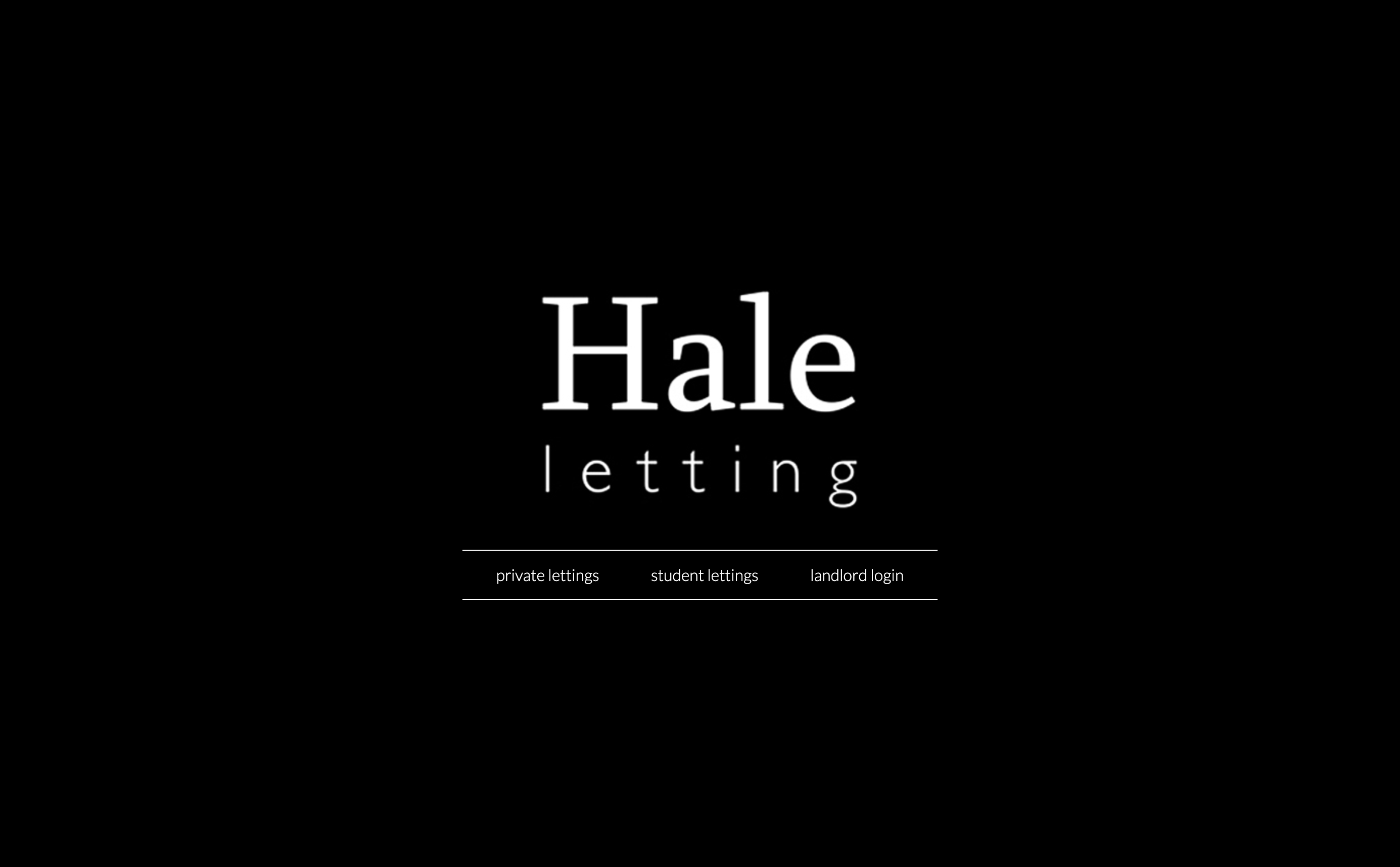 Hale Letting website